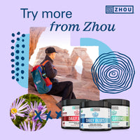 Thumbnail for Zhou Daily Blues - Blue Spirulina Powder Organic, Blue Algae Energy Superfood Supplement for Smoothie, Vegan Drink Mix - Blueberry Flavor, 4.22 oz (25 Servings)