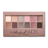 Thumbnail for Maybelline The Blushed Nudes Eyeshadow Palette Makeup, 12 Pigmented Matte & Shimmer Shades, Blendable Powder, 1 Count