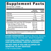 Thumbnail for Qunol Advanced Omega 3 Krill and Fish Oil Complex, 10x Better Bioavailability, One Pill Dose, 250mg EPA & DHA, Supports Brain, Eye, Heart and Joint Health, 90 Count (Pack of 1)