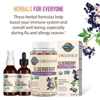Thumbnail for Garden of Life Organics Elderberry Immune Support for Kids with Zinc, Vitamin C - Kids Elderberry & Sleep Immune Syrup Liquid, Bedtime Herbs for Children, No Alcohol, No Added Sugar, 3.92 fl oz