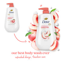 Thumbnail for Dove Body Wash Rebalance White Peach & Rice Milk For 24hr Lotion-Soft Skin Moisturizing Skin Cleanser with No Sulfates No Parabens 30.6 oz