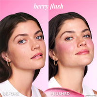 Thumbnail for Glow Recipe Niacinamide Dewy Flush Tinted Liquid Blush Serum - Glowy Blush for Cheeks to Smooth, Hydrate & Brighten - Liquid Korean Makeup with Buildable, Warm Berry Plum Tint - Berry Flush (0.4 oz)