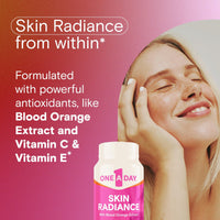 Thumbnail for One A Day Skin Radiance, Skin Supplement to Support Hydration & Glow with Blood Orange Extract & Collagen Health with Vitamin C & Vitamin E, 30 Capsules