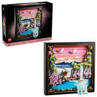 Thumbnail for LEGO Art Japanese Cherry Blossom Landscape Building Set for Adults - Room Decoration & Gift for Women & Men, Ages 18+ - Framed Wall Decor, Stand or Hang to Display - 31218