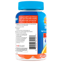 Thumbnail for Emergen-C Immune+ Triple Action Immune Support Gummies, BetaVia (R), 1000mg Vitamin C, B Vitamins, Vitamin D and Antioxidants, Super Orange, Back to School Essentials - 45 Count