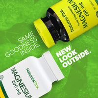 Thumbnail for NaturesPlus Magnesium - 200 mg, 90 Tablets - Vegetarian, Gluten Free - 90 Servings