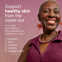 Thumbnail for One A Day Skin Radiance, Skin Supplement to Support Hydration & Glow with Blood Orange Extract & Collagen Health with Vitamin C & Vitamin E, 30 Capsules