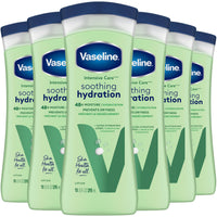 Thumbnail for Vaseline Soothing Hydration 6-Pack – Intensive Care Moisturizing Hand and Body Lotion with Aloe, Ultra-Hydrating Lipids, 48 Hours of Moisture, 10 Oz Ea