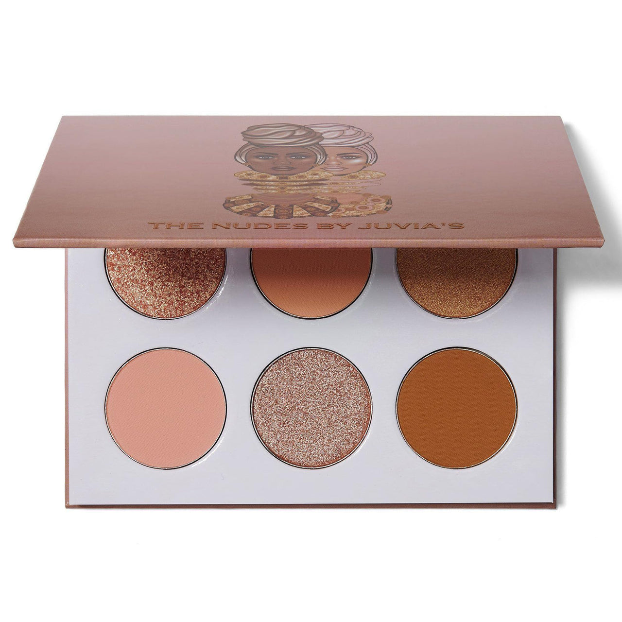 Juvia's Place Palette The Nudes - Neutral Hues, Blush, Sand, & Shimmer, Professional Eye Makeup, Pigmented Palette for Eye Color & Shine, Pressed, Shades of 6