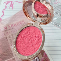 Thumbnail for Flower Knows Strawberry Rococo Embossed Blush,Bright Pink Matte Powder Blush for Cheeks,Buildable & Blendable Face Makeup,Soft Long-Lasting Cute Make Up for Women & Girls,0.16 Oz(G01 Romantic Blossom)