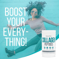 Thumbnail for NaturesPlus Collagen Peptides - 0.65 lbs Powder, Pack of 2 - Hair, Skin, Nail & Joint Health, Immune System Support - Non-GMO, Gluten Free - Up to 56 Total Servings