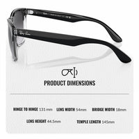 Thumbnail for Ray-Ban RB4487 STEVE Square Shape Sunglasses With Eyewear Kit Bundle - High Bridge Fit - Casual Wear Square Sunglasses
