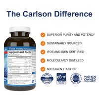 Thumbnail for Carlson - Salmon Oil, 500 mg Omega-3s, Norwegian, Heart, Brain & Joint Health, 300 Softgels