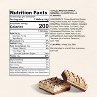 Thumbnail for Myprotein Protein Bars, Crispy Protein Wafers, 15g High Protein Snacks, Box of 10 Vanilla Wafers Packs, Milk & Whey Protein Isolate, Light & Crunchy
