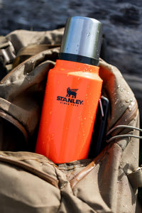 Thumbnail for Stanley Classic Legendary Vacuum Bottle 1.5 qt | Wide Mouth with Leakproof Cup Lid | Keep Drinks Hot or Cold | Packable for Travel | Insulated Stainless Steel Thermal Bottle | BPA-Free | Blaze Orange
