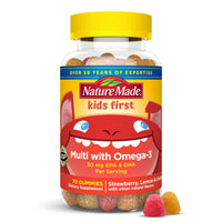 Thumbnail for Nature Made Kids First Multivitamin with Omega-3, Kids Gummy Multivitamins with Vitamins and Minerals for Nutritional Support, 70 Gummies