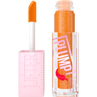 Thumbnail for MAYBELLINE Lifter Gloss Lifter Plump, Plumping Lip Gloss with Chili Pepper and 5% Maxi-Lip, Hot Honey, Clear with Pink and Gold, 1 Count