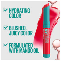 Thumbnail for Maybelline Green Edition Balmy Lip Blush, Formulated With Mango Oil, Midnight, Blackberry Purple, 1 Count
