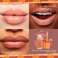 Thumbnail for NYX PROFESSIONAL MAKEUP Duck Plump High Pigment Lip Gloss, Lip Plumper Gloss with Spicy Ginger - Bangin Bare