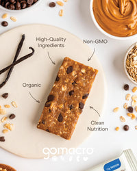 Thumbnail for Gomacro, Nutrition Bar Oatmeal Chocolate Chip Organic 12 Count, 2.3 Ounce