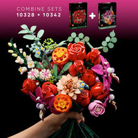Thumbnail for LEGO Botanicals Pretty Pink Flower Bouquet Building Set for Adults - Gifts for Birthdays - Artificial Flowers for Decor or Table Display - 10342