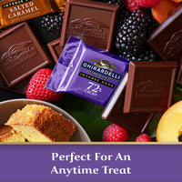 Thumbnail for GHIRARDELLI Intense Dark Chocolate Squares, 72% Cacao Chocolate for Holiday Gifts and Stocking Stuffers, 4.1 Oz Bag (Pack of 6)