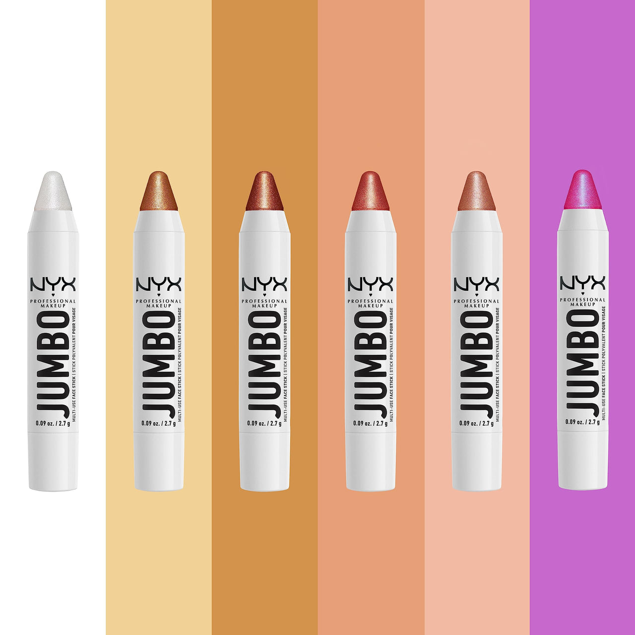 NYX PROFESSIONAL MAKEUP, Jumbo Multi-Use Face Highlighter Stick - Apple Pie