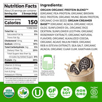 Thumbnail for Orgain Organic Vegan Protein Powder, Cookies & Cream - 21g Plant Based Protein, 7g Prebiotic Fiber, Low Net Carb, No Lactose Ingredients, No Added Sugar, Non-GMO, For Shakes & Smoothies, 2.03 lb