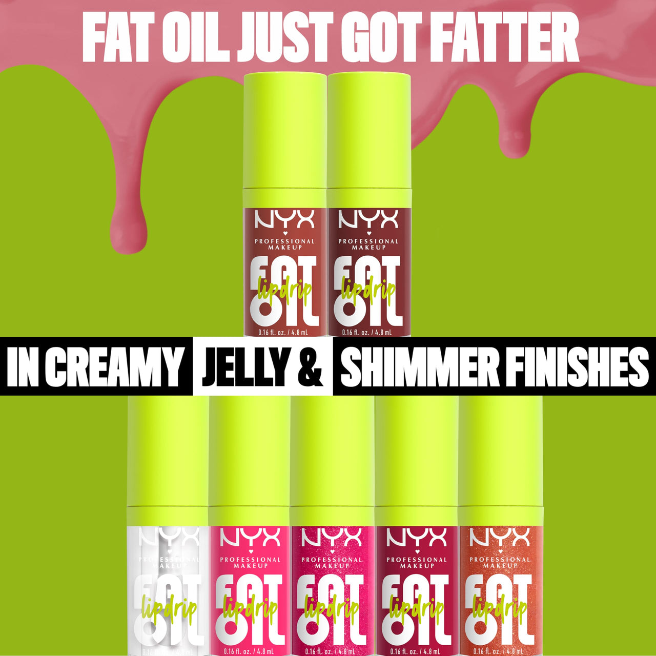 NYX PROFESSIONAL MAKEUP Fat Oil Lip Drip, Moisturizing, Shiny and Vegan Tinted Lip Gloss - Splash of Cream (Honey Nude)