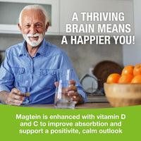 Thumbnail for Magtein - Magnesium L-Threonate Supplement, Memory, Focus, Sleep & Brain Health Formula for Men & Women, Cognitive Support for Adults, Clinically Researched - 60 Veg Capsules