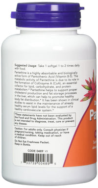 Thumbnail for NOW Foods Pantethine, 600 mg 60 Softgels (Pack of 2)