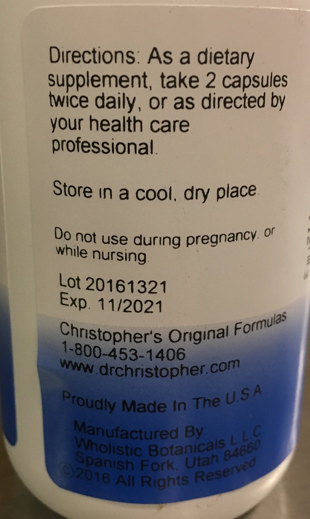 Dr Christopher's Formula Glandular System, 100 Count
