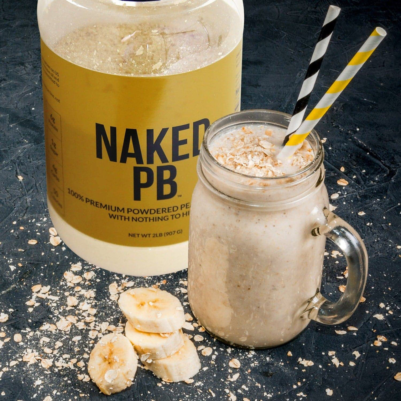 NAKED Whey Chocolate Peanut Butter Protein Powder (52 Servings) + PB Powdered Peanut Butter 1.5LB (45 Servings) – Grass-Fed; Non-GMO; Gluten Free; Soy Free; Bulk