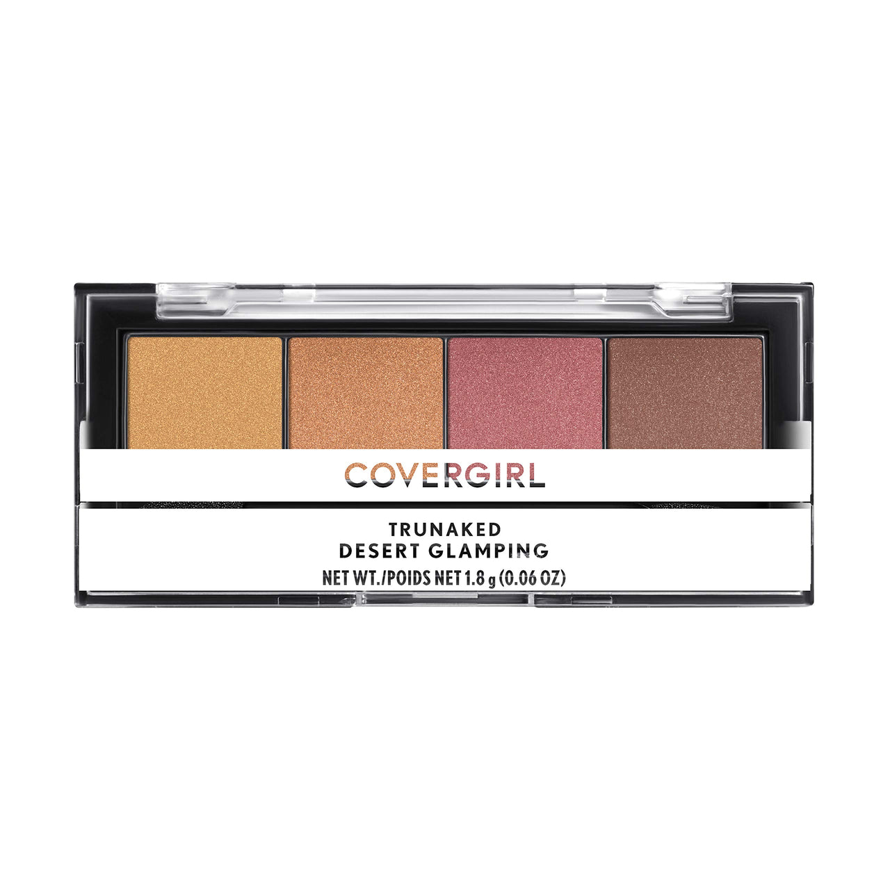 COVERGIRL COVERGIRL Trunaked Quad Eyeshadow Palette, Glamping, Desert Glamping, 0.06 Ounce