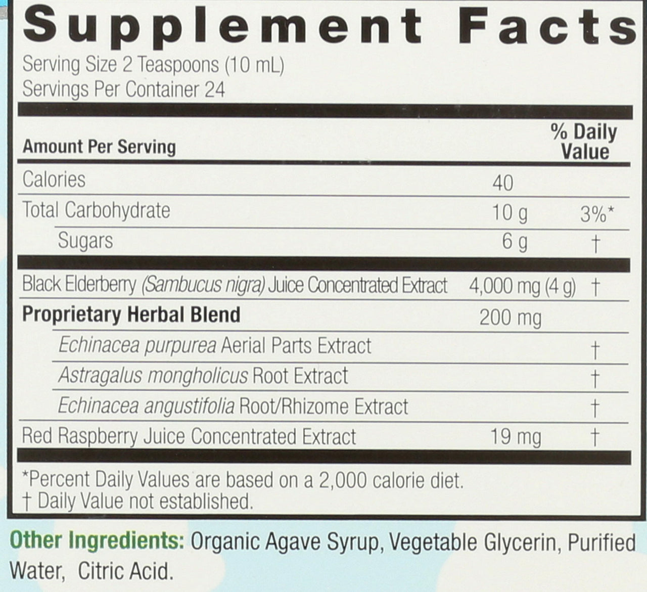 Nature's Answer Sambucus Kids Formula | 8-Fluid Ounces | Kosher Certified Organic Elderberry Syrup | Great Taste & Gluten-Free | Dietary Supplement | No Artificial Preservatives