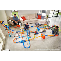 Thumbnail for Hot Wheels Toy Car Track Builder Playset, Deluxe Stunt Box with 25 Component Parts & 1:64 Scale Vehicle (Amazon Exclusive)