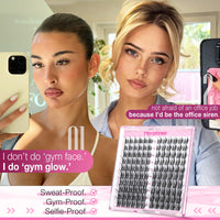Thumbnail for Natural Lash Clusters Spiky Eyelash Extensions Wispy Individual Lashes Manga Eyelash Individuals 120 Pcs CC-Curly Cluster Eyelash Extensions 10-16MM Mixed DIY Lash Extensions by Mavphnee