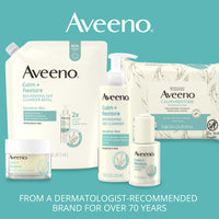 Thumbnail for Aveeno Calm + Restore Facial Moisturizer Face Cream for Redness Relief, Non-Comedogenic, Ceramide & Vitamin B5, Hydrating for Dry, Sensitive Skin, Hypoallergenic, Fragrance-Free, 1.7 oz