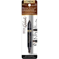 Thumbnail for L'Oreal Paris Brow Stylist Kabuki Blender Brow Crayon, Dark Brunette, 0.05 oz.