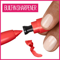 Thumbnail for Maybelline Super Stay Ink Crayon Lipstick Makeup, Precision Tip Matte Lip Crayon with Built-in Sharpener, Longwear Up To 8Hrs, Hustle In Heels, Apple Red, 1 Count