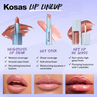Thumbnail for Kosas Weightless Lip Color Nourishing Satin Lipstick - High Impact Lip Color With Clean Formula - Comfy Feel & Soft Finish - Subconscious