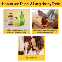 Thumbnail for Mickelberry Gardens Throat & Lung Honey Tonic: Wellness Syrup, Natural Sore Throat Relief, Immune Support & Cough Suppressant for Adults & Kids (4 oz)