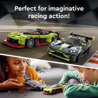Thumbnail for LEGO Speed Champions Aston Martin Valkyrie AMR Pro & Vantage GT3 2 Collectible Model 76910 - Race Car and Toy Set, Includes 2 Driver Minifigures, Great Gift for Boys, Girls, and Teens Ages 9+