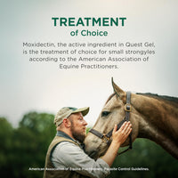 Thumbnail for Quest Gel Moxidectin Horse Dewormer, Early Grazing Season recommended for Horses and Ponies 6 months and older, 0.5oz Sure-Dial Syringe