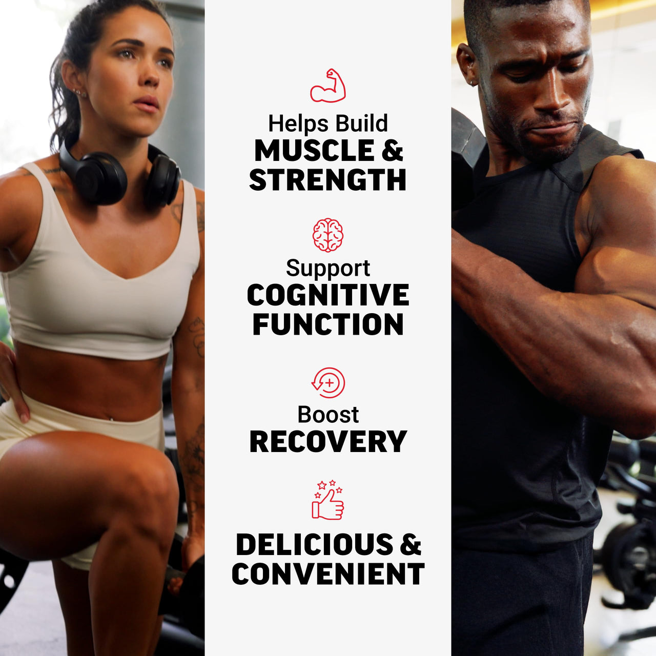 Force Factor Creatine Monohydrate Gummies, NSF Certified, 5g Dose for Men & Women to Support Muscle, Strength, Recovery, Cognitive Health & Memory, Mixed Berry, 150 Gummies