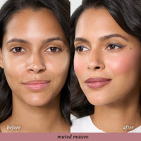 Thumbnail for Julep Skip The Brush Cream to Powder Blush Stick - Muted Mauve - Blendable and Buildable Color - 2-in-1 Blush and Lip Makeup Stick