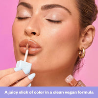 Thumbnail for Kosas Wet Lip Oil Gloss - Hydrating Lip Plumping Treatment with Hyaluronic Acid & Peptides (Bare)