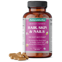 Thumbnail for Futurebiotics Hair, Skin & Nails Beauty MultiVitamin with Biotin, Hair Vitamins and Skin Vitamins That Promote Healthy Hair and Nail, 180 Tablets