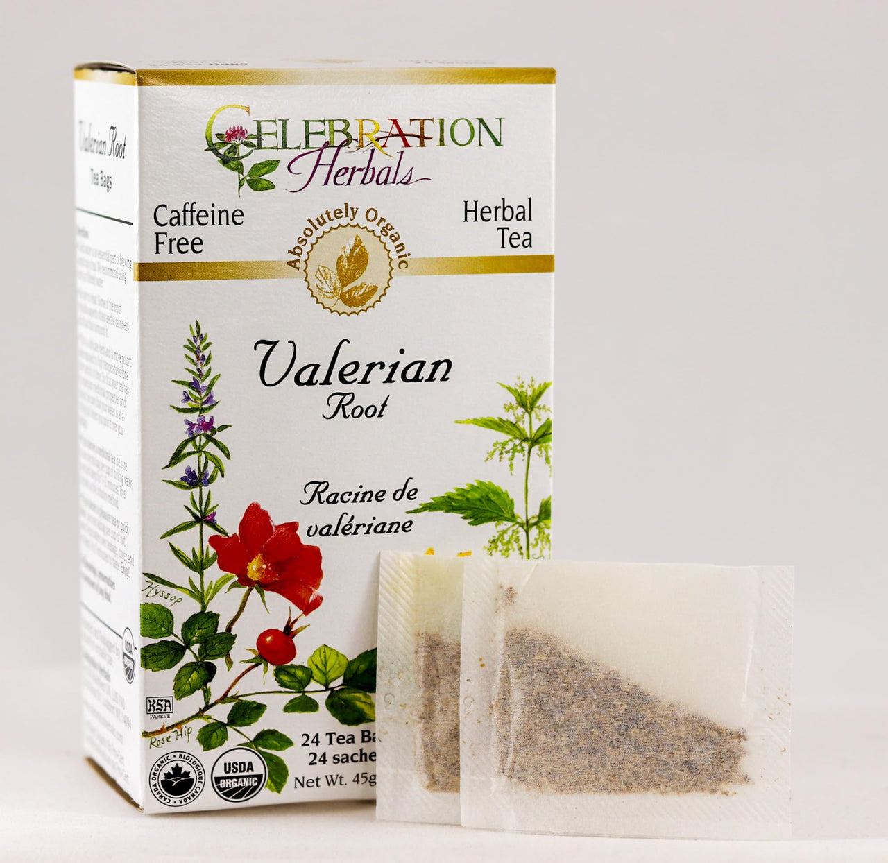 Celebration Herbals Tea Valerian Root Organic -- 24 Herbal Tea Bags