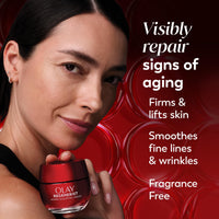 Thumbnail for Olay Face Moisturizer, Regenerist Micro-Sculpting Cream for Women, Fragrance-Free - Anti-Aging, Anti-Wrinkle, Firming Skin Care - Triple Collagen Cream, Peptide, Hyaluronic Acid, Niacinamide, 1.7oz